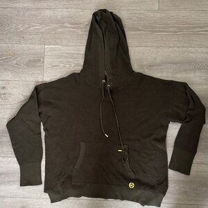 Michael Kors Dark Green Knit Hoodie Sweater